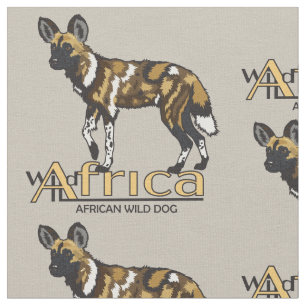 Afrikanischer Wildhund Stoff