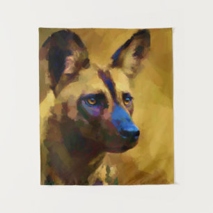 Afrikanischer Wildhund Wandteppich