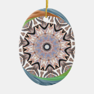 Afrikanischer Wirbel-Kunstprint Keramikornament