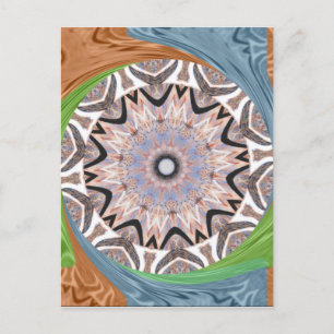 Afrikanischer Wirbel-Kunstprint Postkarte
