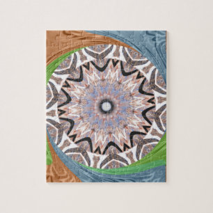 Afrikanischer Wirbel-Kunstprint Puzzle