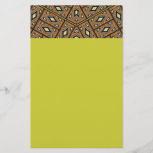 Afrikanischer Ziegel-Kaleidoskop Briefpapier