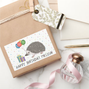 Afrikanischer Zwergigel - Alles Gute zum Geburtsta Rechteckiger Aufkleber