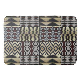 Afrikanisches abstraktes Digital-Druck-Muster Badematte