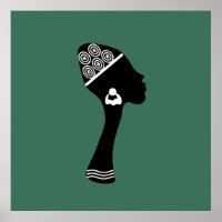 afrikanisches abstraktes Frauenportrait