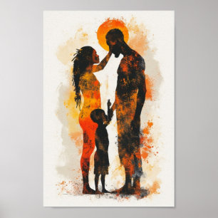 afrikanisches abstraktes Kunstposter Poster