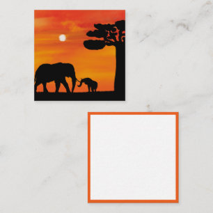 afrikanisches, afrakanisches Muster, braun, elegan Mitteilungskarte