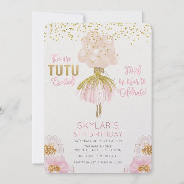 Afrikanisches amerikanisches Ballett Einladung zum (Vorderseite)