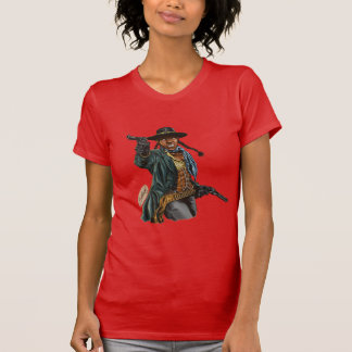 Afrikanisches amerikanisches Cowgirl T-Shirt