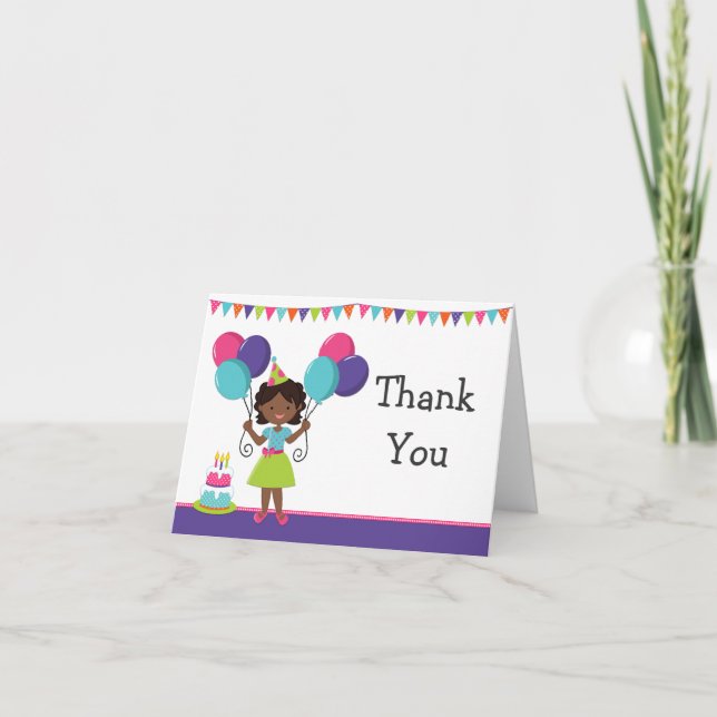 Afrikanisches amerikanisches dankeskarte (Vorderseite)