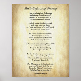 Afrikanisches amerikanisches Gedicht: Bibelverteid Poster