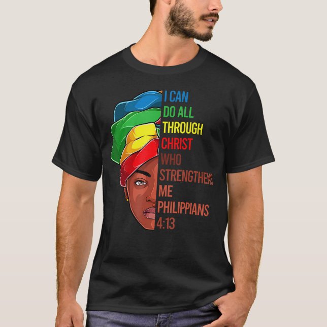 Afrikanisches amerikanisches Kleidungsstück Jesus  T-Shirt (Vorderseite)