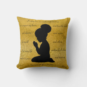 Afrikanisches amerikanisches Pillow Child Prachen  Kissen
