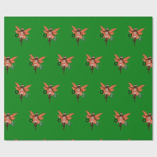 Afrikanisches amerikanisches Weihnachtsgebäck Geschenkpapier (Flach)