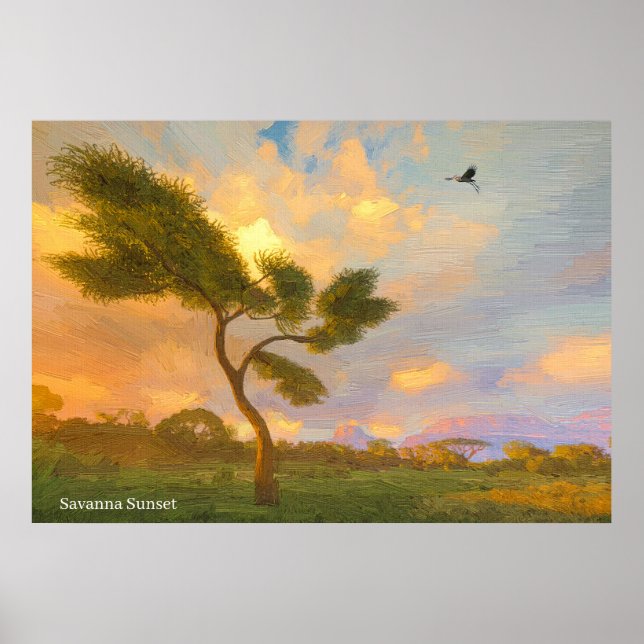 Afrikanisches Bild für Poster (Vorne)