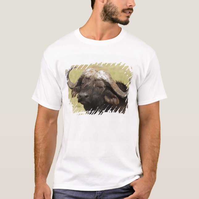 Afrikanisches Buffalo, Syncerus-Kaffeehaus T-Shirt (Vorderseite)