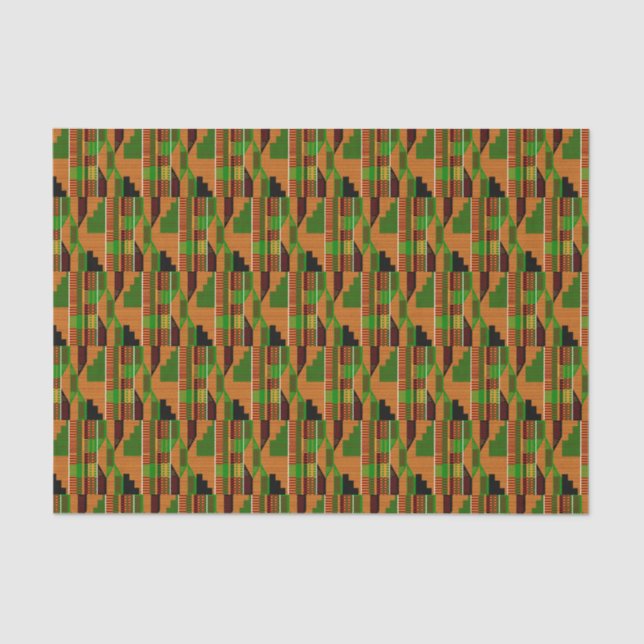 Afrikanisches Classic Kente Tuchmuster K01 Seidenpapier (Vorderseite)
