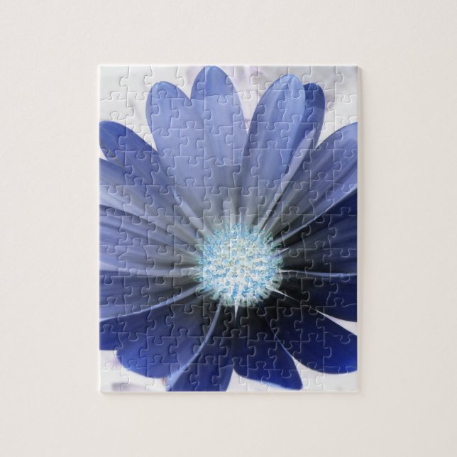 Afrikanisches Daisy Glows blaues Puzzle (Vertikal)