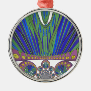 Afrikanisches Dekorationsmuster moderne Designfarb Ornament Aus Metall