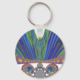 Afrikanisches Dekormuster Moderne Designfarben Schlüsselanhänger