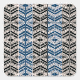 Afrikanisches Design #8 @ Stylnic Quadratischer Aufkleber