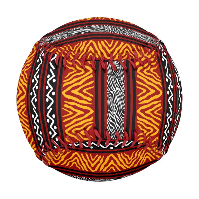 Afrikanisches Design Baseball (Vorderseite)
