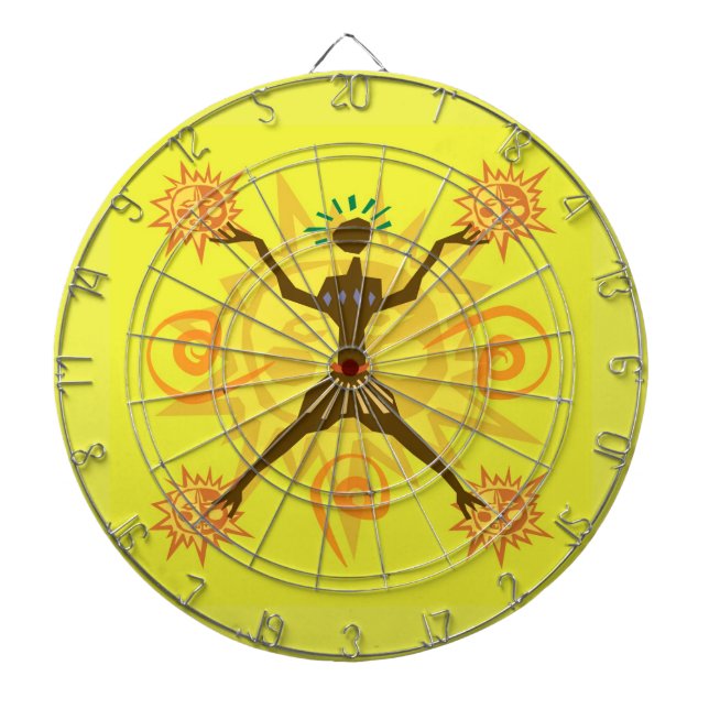 afrikanisches Design Dartscheibe (vorne)