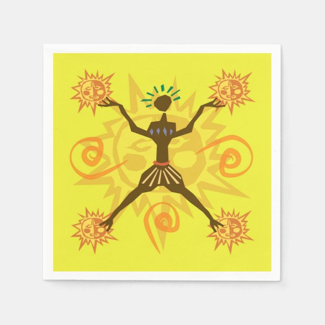 afrikanisches Design Serviette (Vorderseite)