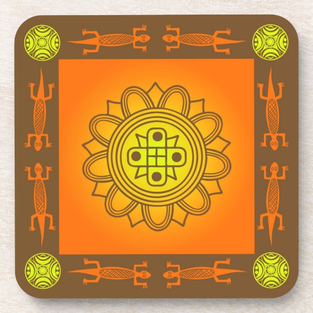 afrikanisches Design Untersetzer (Vorderseite)