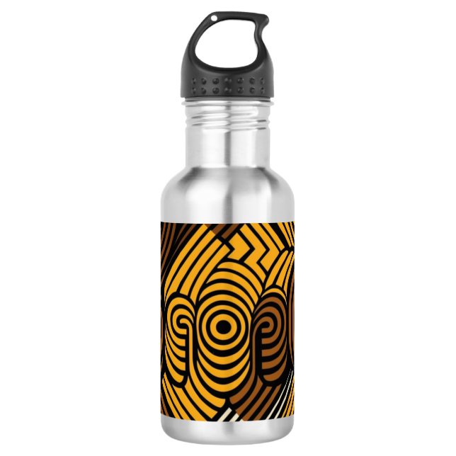 Afrikanisches Design V3 1 Edelstahlflasche (Vorderseite)