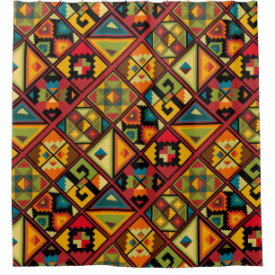 Afrikanisches Digitalpapier Duschvorhang