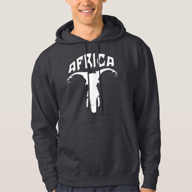 Afrikanisches Elefantengefecht | Afrika Hoodie (Vorderseite)