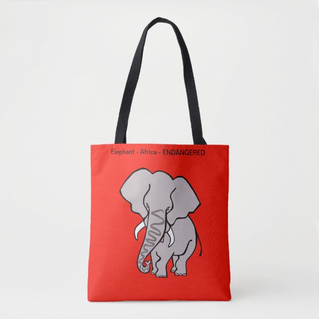 Afrikanisches ELEPHANT - gefährdetes Tier - Natur  (Vorderseite)