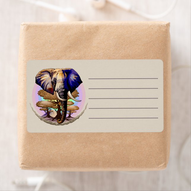 Afrikanisches Elephant Surreal Portrait (Insitu)