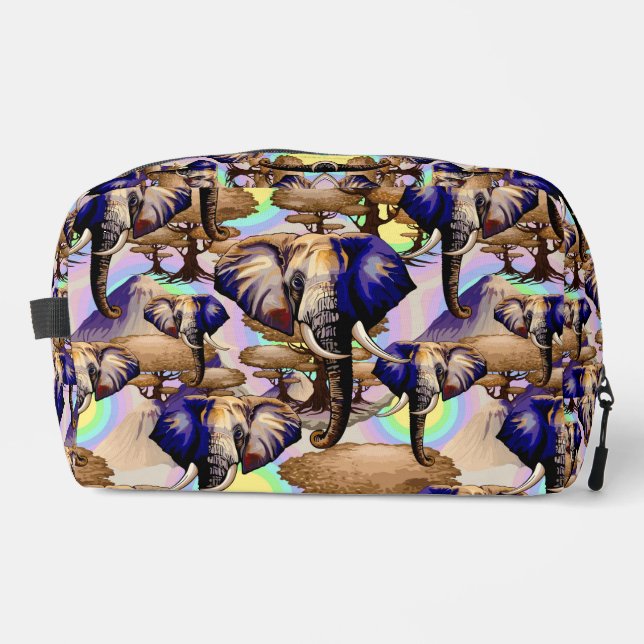Afrikanisches Elephant Surreal Portrait Fanny Pack Waschbeutel (Vorderseite)