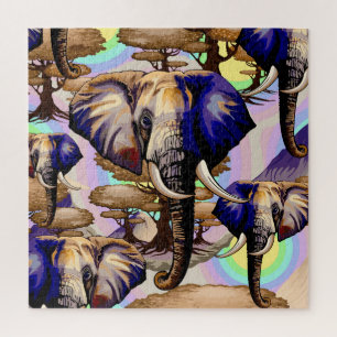 Afrikanisches Elephant Surreal Portrait Puzzle