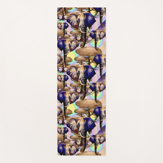 Afrikanisches Elephant Surreal Portrait Yogamatte (Vorderseite)