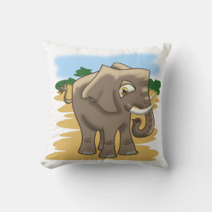Afrikanisches Elephant-Throw-Kissen Kissen
