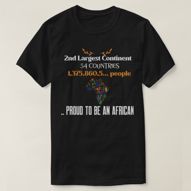 Afrikanisches Erbe 1 T-Shirt (Design vorne)