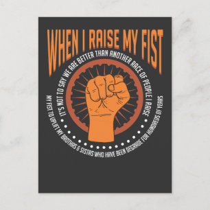 Afrikanisches Erbe der schwarzen Geschichte Monat Postkarte