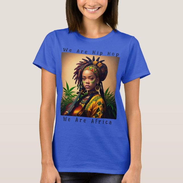 Afrikanisches Erbe im Hip Hop Style T-Shirt (Vorderseite)