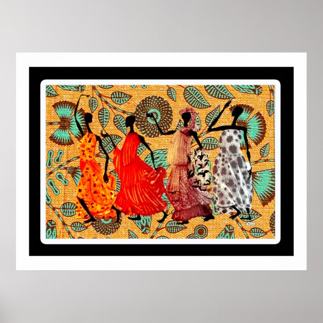 Afrikanisches Erbe Modernes Design • Kwanzaa-Feier Poster (Vorne)