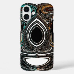 Afrikanisches ethnisches Doodle   Zebrastreifen-Te iPhone 16 Plus Hülle