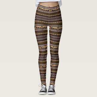 Afrikanisches ethnisches Druckmuster Leggings