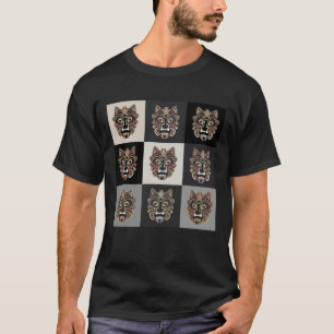 Afrikanisches ethnisches Kunstmuster T-Shirt