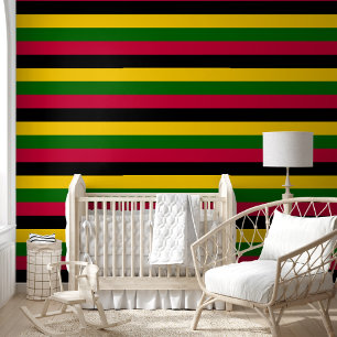 Afrikanisches Farbstreifen-Musterdesign Tapete