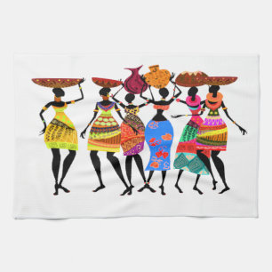 Afrikanisches Fest • Afrozentrisches Küchentuch