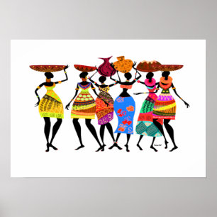 Afrikanisches Fest Poster