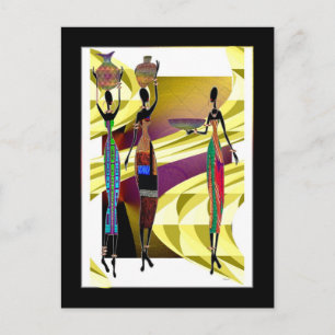 Afrikanisches Fest Postkarte
