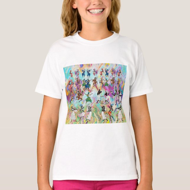 Afrikanisches Fest: Rhythmen der Einheit T-Shirt (Vorderseite)